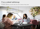 Portable Nail Table Desk, Foldable Rolling Manicure Table with Wheel, Makeup Train Case for Nail 56220372