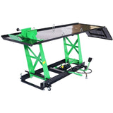 Air Hydraulic Motorcycle Lift, 1000 Lb. Capacity Mobile ATV/Motorcycle Lift Table, Heavy Duty W465P176240