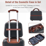 Hardshell Luggage Sets 3 Pieces 20"28" Luggages and Cosmetic Case Spinner Suitcase with TSA Lock N732P171585B