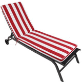 2PCS Set Outdoor Lounge Chair Cushion Replacement Patio Funiture Seat Cushion Chaise Lounge W2911P203974