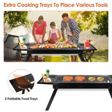 ZNTS Portable BBQ Griddle, Foldable Kabob Barbecue for Outdoor Hibachi BBQ Lamb Skewer Camping Barbecue 25882230