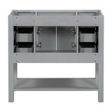 ZNTS 36'' Bathroom Vanity without Top Sink, Grey Cabinet only, Modern Bathroom Storage Cabinet with 2 33528632