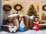 7.5FT Lighted Christmas Inflatable Decoration, Inflatable Nativity Scene with JOY Sign, Funny Blow 59204946