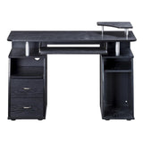 ZNTS Complete Computer Workstation Desk With Storage, Espresso 67144327