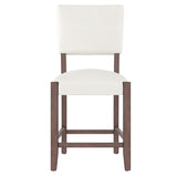 Mid Century Modern Bar Stools Set of 4, 40.4" Counter Stools Back, Linen Upholstered Barstools N752P269653K