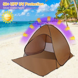 Pop Up Beach Tent Sun Shade Shelter Anti-UV Automatic Waterproof Tent Canopy for 2/3 Man w/ Net 14591554