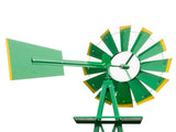 8FT Weather Resistant Yard Garden Windmill Green 92608943