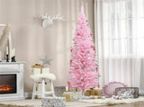 7 foot pink Christmas tree with bracket 01460573