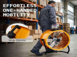 US Standard MLD-400 Barrel Fan 110V 192W 16inch Floor Barrel Fan Mobile Fan with Handle Copper Motor 88372561