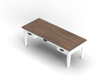 53 inch Writing Desk, No Assembly Required, Jasmine Whitewash and Barnwood Finish B108P160167
