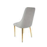 Modern Pu Sponge-Filled Dining Chair, Solid Wood Metal Legs, Suitable for Restaurants, Living Rooms W1535P227672