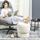 Round Ottoman, Upholstered Foot Stool 26925352