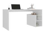 Benson Desk, 3 Shelves, White B097P474291