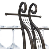 Cello Shape Wine Bakers Rack, Freestanding Wine Rack with Storage Bottle, Wine Storage Home Bar for W2167P192595