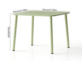 Sera square table outdoor courtyard table villa open air dining table waterproof table retro W3318P308266