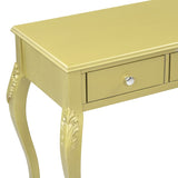 Luxury Makeup Vanity Desk with Oval Mirror, 3-Drawer Dressing Table for Jewelry Storage, Elegant N844P292481G