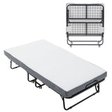 ZNTS Folding Bed with Mattress, SPortable Foldable Bed with Storage Cover, SRollaway Bed for Adults with W1422140107