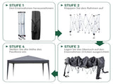 10x10ft Outdoor Pop Up Canopy, Portable Instant Canopy Tent with 4 Sidewalls for Outdoor Events 37940697