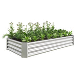 ZNTS Raised Garden Bed Outdoor, 6×3×1ft , Metal Raised Rectangle Planter Beds for Plants, Vegetables, and 57393936