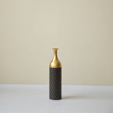 Black and Gold Metal Vase Set of 3 Floor Vases Ideal for Mother's Day Gift Wedding Decoration W2796P278078