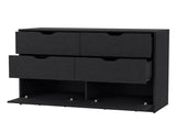 Black 4-Drawer Dresser B062P175094