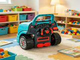 Teal Kids Mechanic Truck Engine Toy Set Interactive Car Service Play Set for Toddlers 74176131
