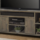 Joshua Creek 64 inch TV Stand Console for TVs up to 70 inches, No Assembly Required, Barnwood Finish GL-B108P160170