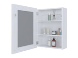 White Medicine Cabinet with Included Mirror B062P252182