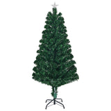 5 FT Pre-lit Christmas Tree, Artificial Fiber Optic Christmas Tree with Lighted Top Star, 180 LEDs 18263555