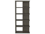 Weathered Grey 5-shelf Bookcase B062P145507