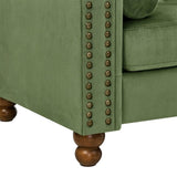 PHOYAL Large CHAIR, Velvet Sofa Classic Tufted Chesterfield Settee Sofa Modern 1 Seater Couch W1708141953