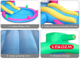Inflatable Bounce House, Climbing Wall, Large Jumping Area, Ideal Kids Jumper 65557388