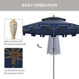 ZNTS Outdoor beach umbrella/Sun Umbrella （Prohibited by WalMart） 99959148