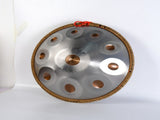 10 Notes Silver Solid Color Handpan Drum Steel Percussion Instrument 00616550