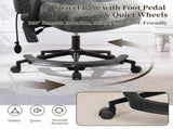 Chenille Criss Cross Office Chair with Air Lumbar Support, Flip-up Adjustable Arms, Built-in 06096537