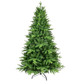 ZNTS 6FT PE And PVC Christmas Tree with Lights, Unique Christmas Tree Prelit with 1228 Branch Tips, 350 W1773P199080