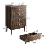 4 drawer dresser, modern wardrobe dresser chest of drawers, wooden cabinet, dresser W1706P318063