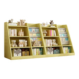 Yellow Wooden Toy Storage Organizer Cabinet Kids Bookshelf Children Bookcase Toddler Baby Sling Book W2876P233539