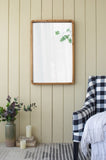 24"x36" Rectangle Wood Mirror, Farmhouse Wall Decor for Living Room Bedroom Entryway W2078126449
