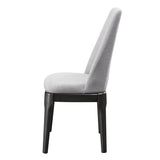 Light Grey and Grey Oak Upholstered Side Chairs B062P186538