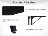 43-Inch Bar Table - 209 lbs Capacity Pub Height Table with Durable MDF Top & Metal Frame, 68111269