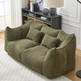 Soft beanbag chair with high resilience foam core for two people. The comfortable square recliner W1996P252273