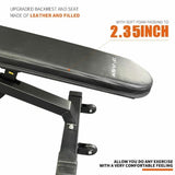 ZNTS Weight Bench Adjustable Barbell Incline Decline Foldable Utility Workout 03464208