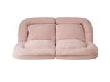 Convertible Fold-Out Single Sofa Bed,Pink,the Left Part of the Complete Product. W244P289258