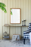 24"x36" Rectangle Wood Mirror, Farmhouse Wall Decor for Living Room Bedroom Entryway W2078126449