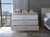 Bethage 3-Drawer Dresser White B06280072