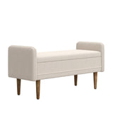 Teddy velvet storage stool, ,with storage space, suitable for apartments, living rooms and W487P226362