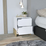 Luss Nightstand, Bedside Table with 2-Drawers B200P188858