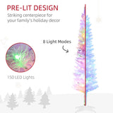 5ft Tall Pencil Prelit Artificial Christmas Tree Holiday Dcor with 250 Colorful Surface Branches, 60308633