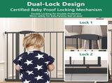 29.5-44.1" Wide Baby Gate for Stairs, Dog Gate Indoor for Doorways, No Drilling Pressure Mounted Pet 76387143